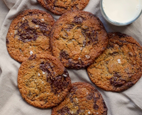 Vegan chocolate chip cookies / veganske cookies med chokolade