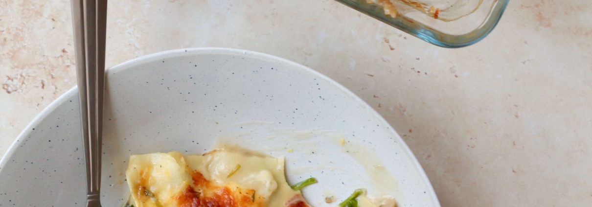 Svampelasagne - vegansk vegetarisk lasagne med svampe