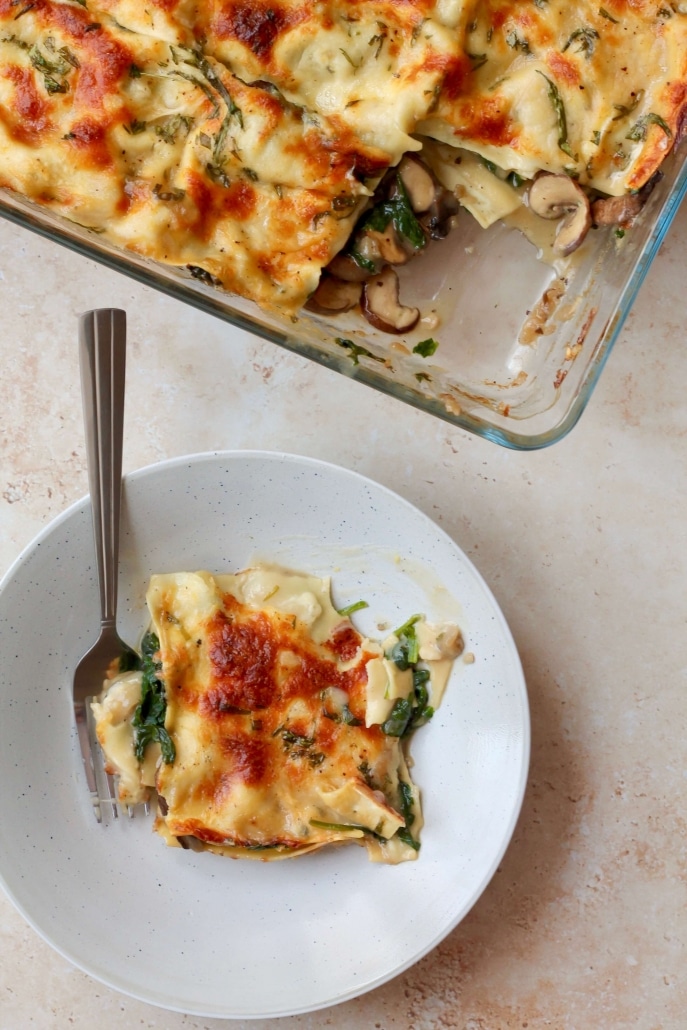 Mushroom lasagna - 100% plantebaseret