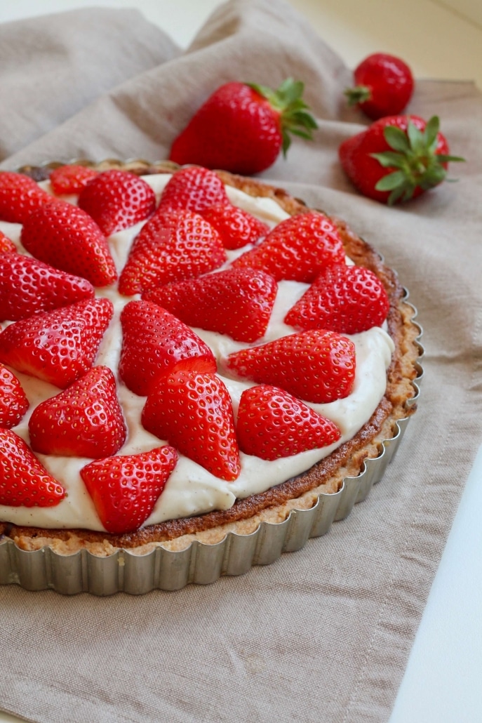 Vegan strawberry cream pie recipe