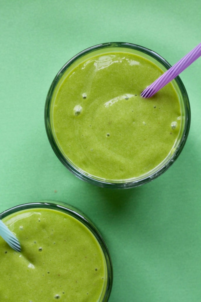 Grøn smoothie med spinat
