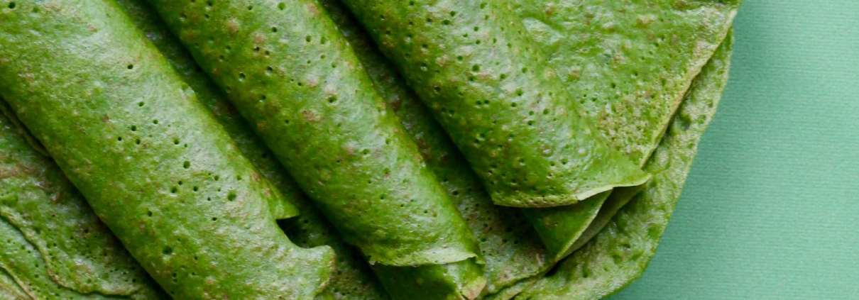 Spinatpandekager Spinach pancakes