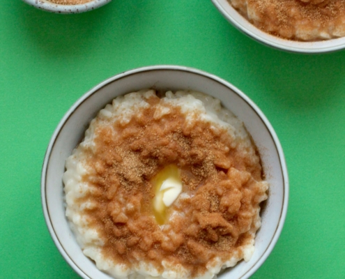 Danish rice porridge (risengrød) - vegan recipe