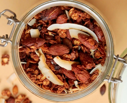 Vegansk granola med havredrik