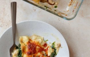 Svampelasagne - vegansk vegetarisk lasagne med svampe