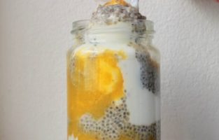 Chia pudding with oat milk - Opskrift chiagrød med havredrik